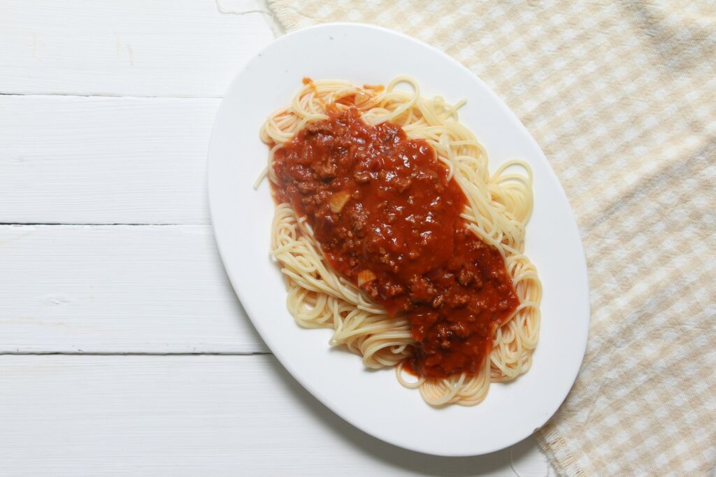 Gratin de pâtes à la bolognaise